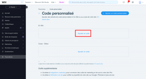 Wix code personnalisé formulaire Symplicy